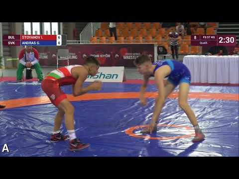 Qual. FS - 57 kg: I. STOYANOV (BUL) v. G. ANDRAS (SVK)