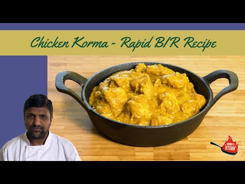 Easy Chicken Korma Recipe - British Indian Restaurant (BIR) Style - Fast to make Curry with coconut