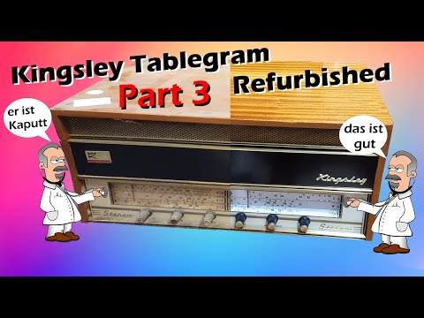 Kingsley/Lincoln RKR Tablegram and Garrard 1000 Turntable Refurbishment 1960s Part  3