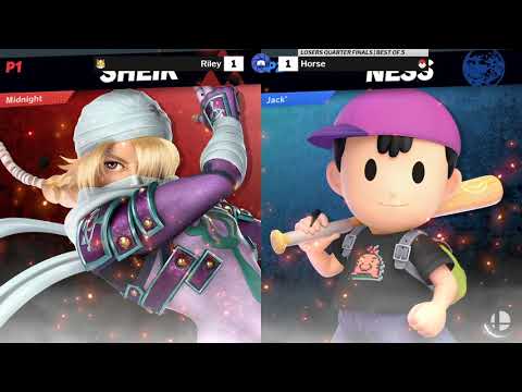 The Smash Lab 211 Losers Quarter Finals - Horse (Ness) vs Riley (Pikachu, Fox, Shiek, ZSS)