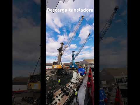 Descarga tuneladora puerto Santander