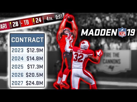 Madden 19 Career Mode WR Ep 9 | Highest Paid Receiver In The NFL | Hail Mary To Finish The Game