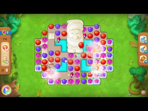 Gardenscapes 796 Level - 13 moves - NO BooSTERS