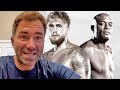 EDDIE HEARN REACTS TO JAKE PAUL VS ANDERSON SILVA; TELLS JAKE TO FIGHT A CREDIBLE BOXER!