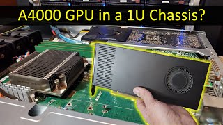 NVIDIA A4000 GPU in a 1U Server, Dedicated Gigahorse Chia Farming Build