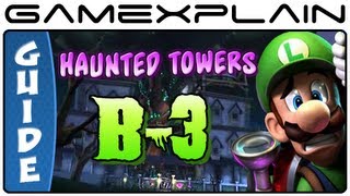 Luigi's Mansion 2: Dark Moon: Haunted Towers B-3 Gem, Boo & Puzzle Guide & Walkthrough (100%!)