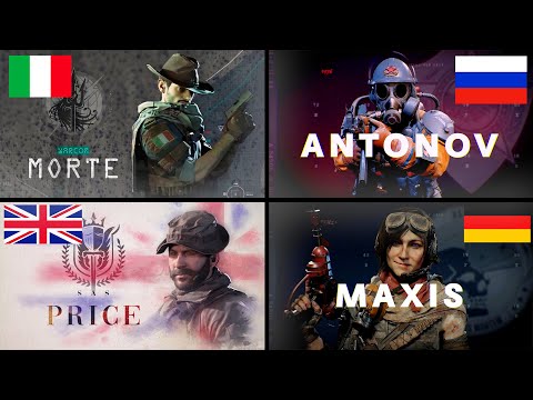 Warzone Operators Nationality | Call of Duty Warzone Operators Country and Origins