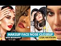 Lisa Haydon S Captivating Close Up A Mesmerizing Look At Her Radiant Face And Elegant Nose