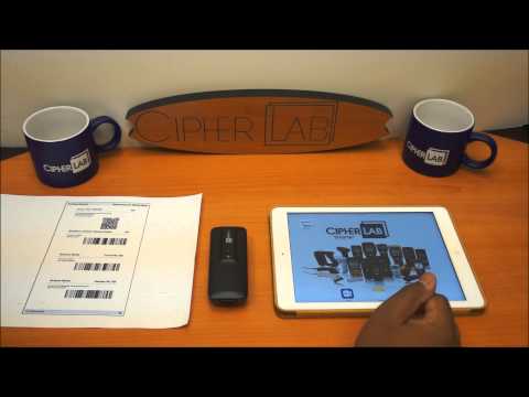 How to pair CipherLab 1664 Bluetooth 2D Barcode Scanner with iPad