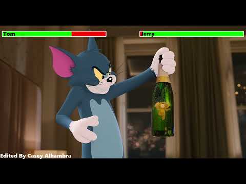 Tom and Jerry (2021) Hotel Room Battle with healthbars