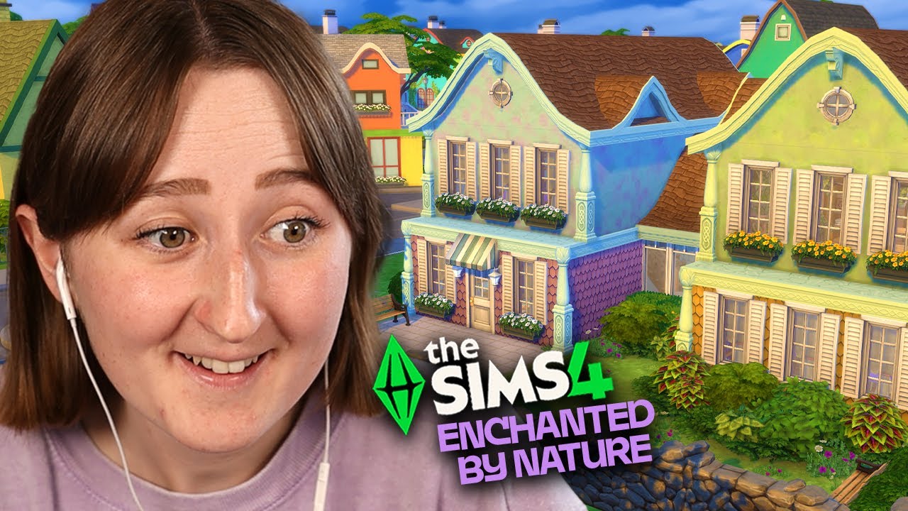 I built a LIBRARY with The Sims 4: Enchanted By Nature