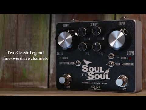 General Vintage Tone Soul to Soul Dual Legendary SRV Preamps pedal Fx By GVT Analog audio  Silver bl image 12