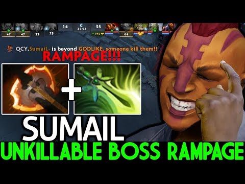 SUMAIL [Anti Mage] 13 Min Battle Fury Unkillable Boss Rampage 7.22 Dota 2
