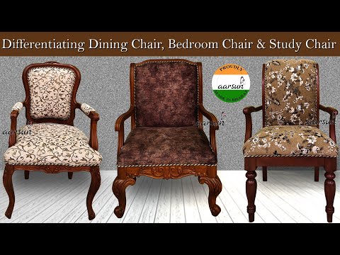 Teak wood wooden dining chair, with cushion