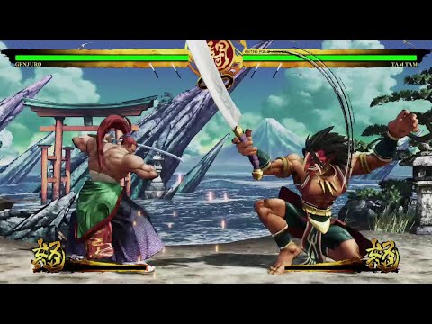 Genjuro VS Tam Tam - Hardest Al - Samurai Shodown