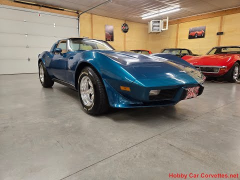 1979 Turquoise Corvette Tan Leather Interior Automatic Video