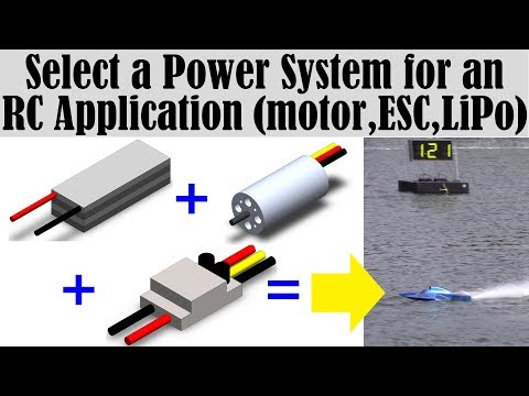 Introduction summary of how to Pick an RC Brushless Motor, ESC, LiPo