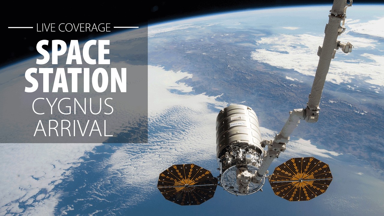Watch Live: Cygnus cargo ship arrives at the International Space Station