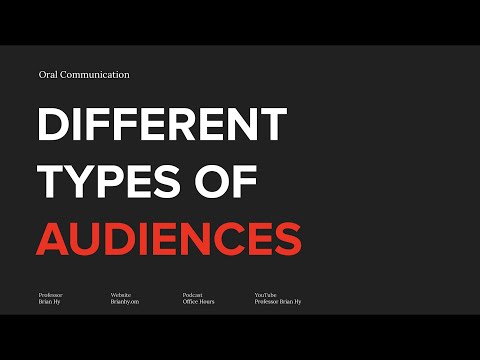 Types of Audience For Your Speech | Analyze & Adapt (2/5)