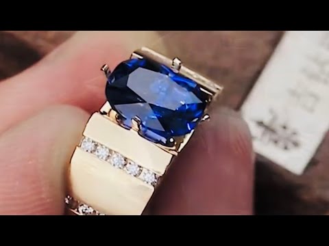 How I handcraft a sapphire ring for men