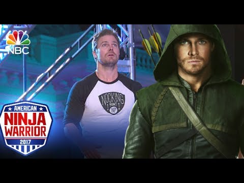 STEPHEN AMELL AKA ARROW COMPLETES FULL NINJA WARRIOR FULL VIDEO (MUST WATCH)