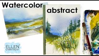 EASY watercolor abstract Landscape