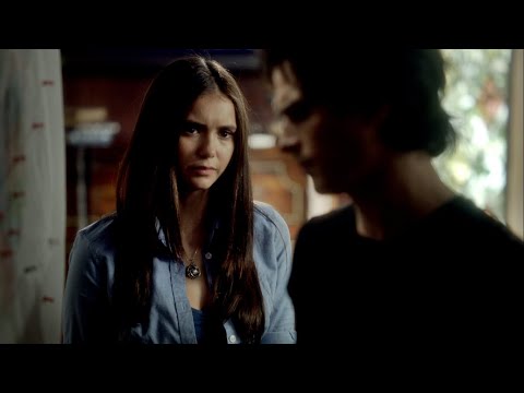 TVD 3x2 - Elena tells Damon that Stefan called her but he didn't say anything | Delena Scenes HD