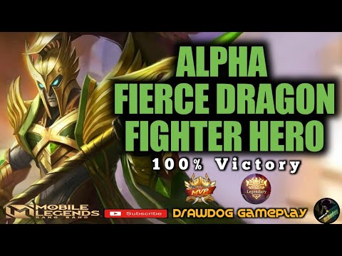 Alpha the Fierce Dragon | Fighter Hero | Mobile Legends Bang Bang Gameplay | Legendary MVP
