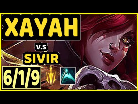 DEáDLY (XAYAH) vs SIVIR - 6/1/9 KDA BOTTOM ADC CHALLENGER GAMEPLAY - EUW