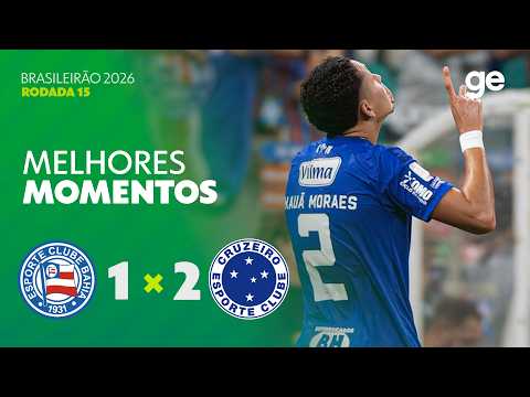 Gols e lances de Bahia x Cruzeiro