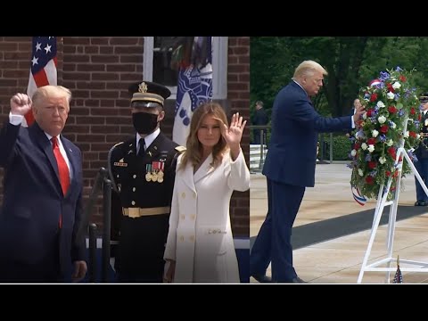 Memorial Day Ceremony: Trump, the First Lady and Pence