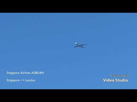 Singapore Airlines Airbus A380-841 SIA308 9V-SKQ (SIN-LHR)