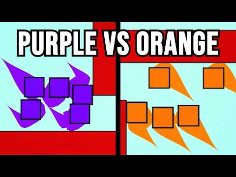 Square League - Purple Team Versus Orange Team