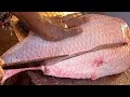 I Never Seen!!! Giant Rohu Fish Cutting Live In Fish Market | Fish Cutting Skills