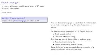 Introduction to Formal Languages 