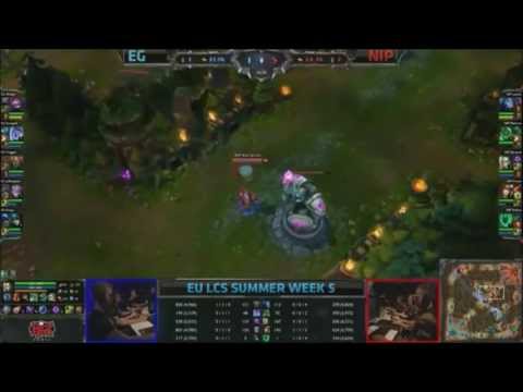EG vs NIP - Bjergsen outplays EG as Orianna I EU LCS Week 5
