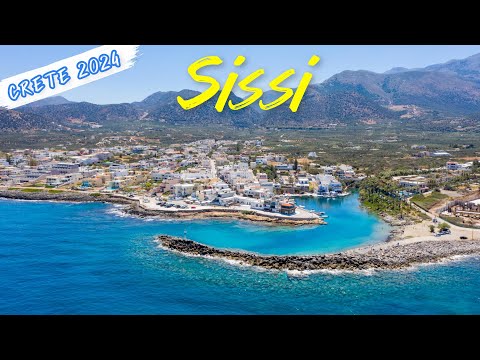 Sissi village Lasithi Crete Greece 4K