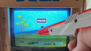 Duck Hunt NES gameplay using original hardware. One of the best 80’s games