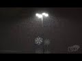 01 08 2021 Pigeon Forge TN Large SnowFlakes Traffic In Snowy Scenes