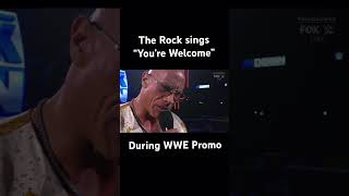 Rock singing Moana’s “You’re Welcome” during WWE promo 😂 #disney #moana #therock #disneyparks #wwe