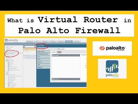 Virtual Router configuration in Palo Alto firewall | Static routes |Routing protocols