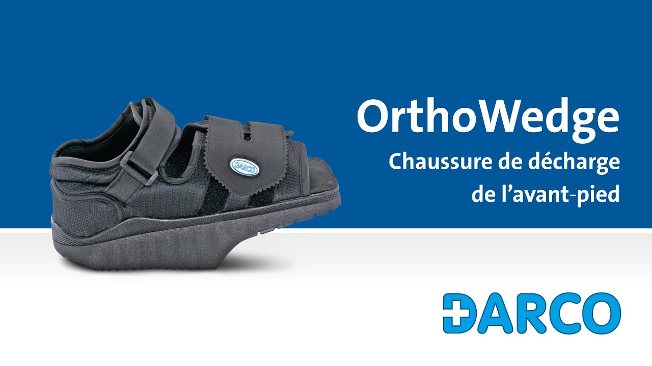 OrthoWedge - Chaussure de décharge pour le pied antérieur après une opération