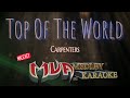 Top Of The World karaoke Version | Carpenters | Male Key