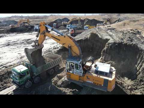 Old Mine Reborn: Massive Solar Park Construction Powered by Heavy Equipment - Sotiriadis/Labrianidis