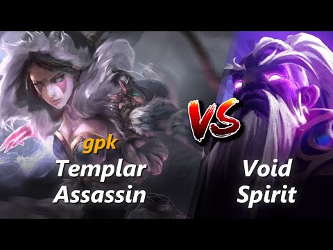 gpk mid Templar Assassin vs Void Spirit | First 10 minutes