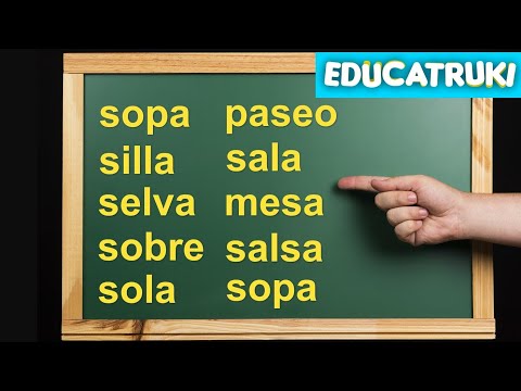 DICTADO de PALABRAS - SA SE SI SO SU | EDUCATRUKI