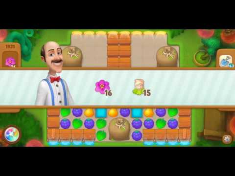 Gardenscapes Level 1931 Walkthrough "No Boosters Used"