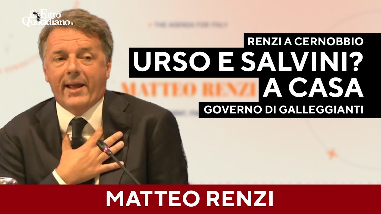 Renzi ironizza su Salvini: “Chiedetegli se ritarderà le elezioni come ha ritardato i treni”