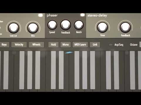 Audiokit Digital D1 iPad Synth - Quick KEYS example