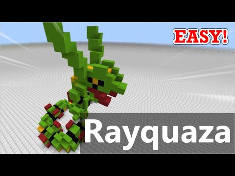 Minecraft┃How to build Pokémon(Rayquaza)